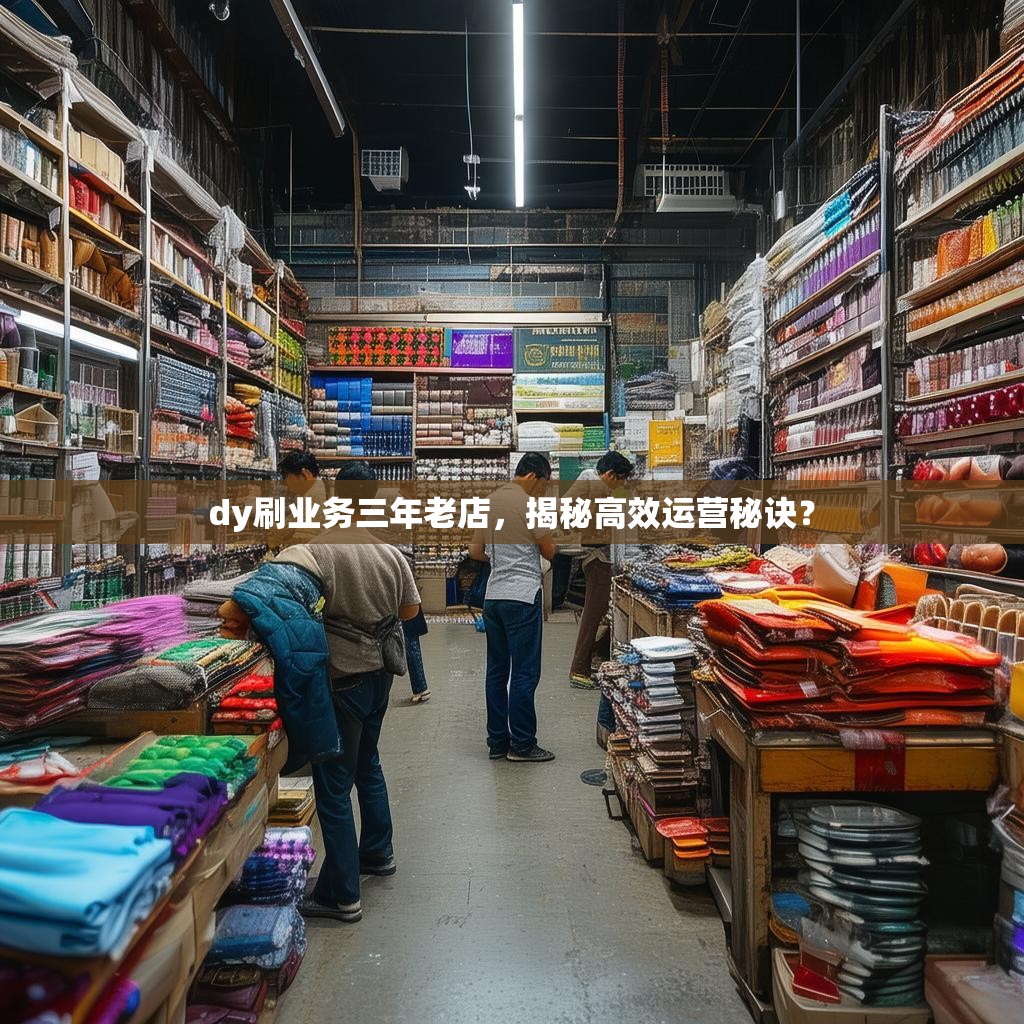 dy刷业务三年老店，揭秘高效运营秘诀？