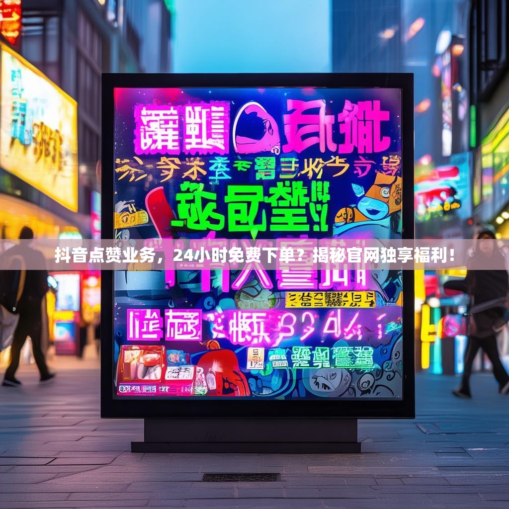 抖音点赞业务，24小时免费下单？揭秘官网独享福利！