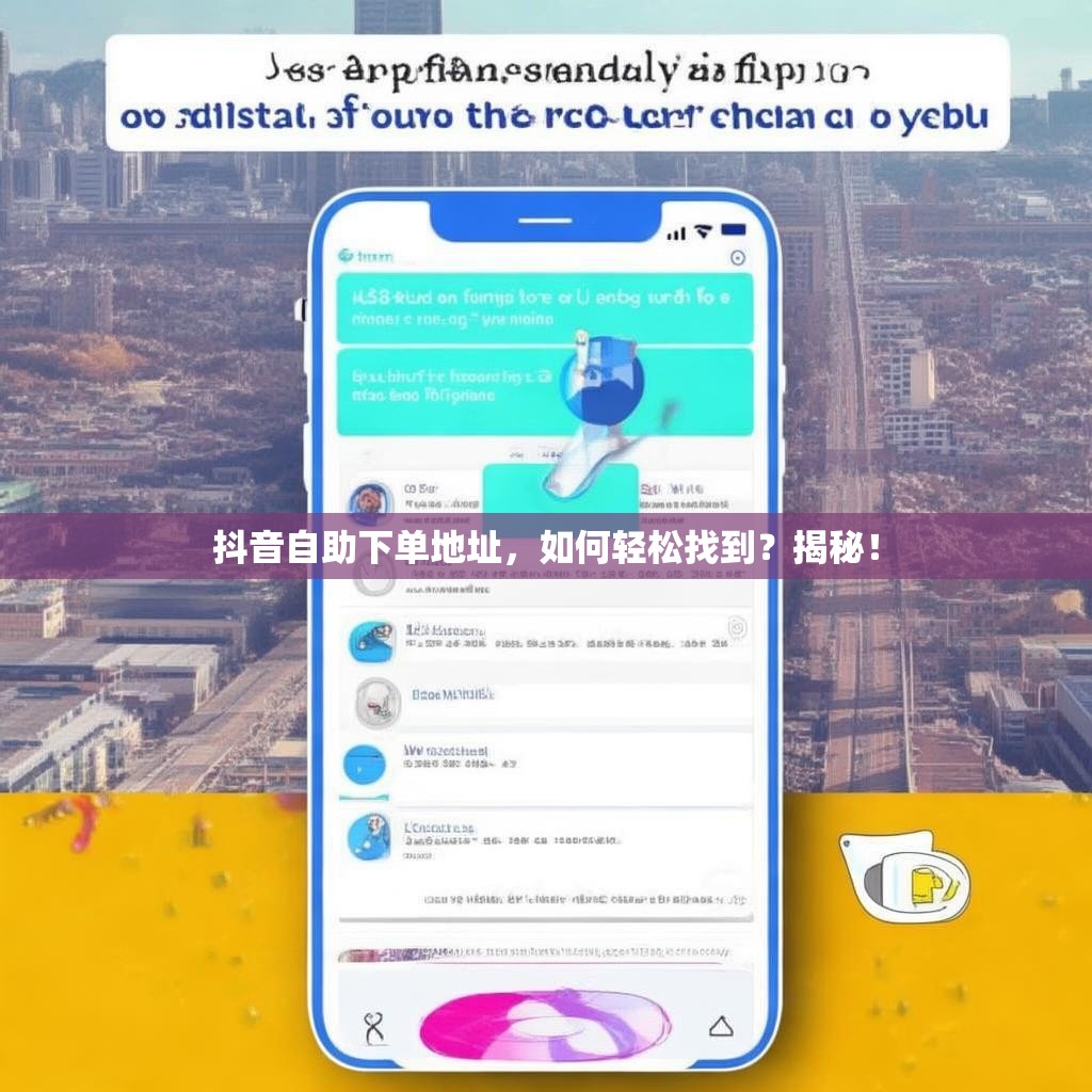 抖音自助下单地址，如何轻松找到？揭秘！