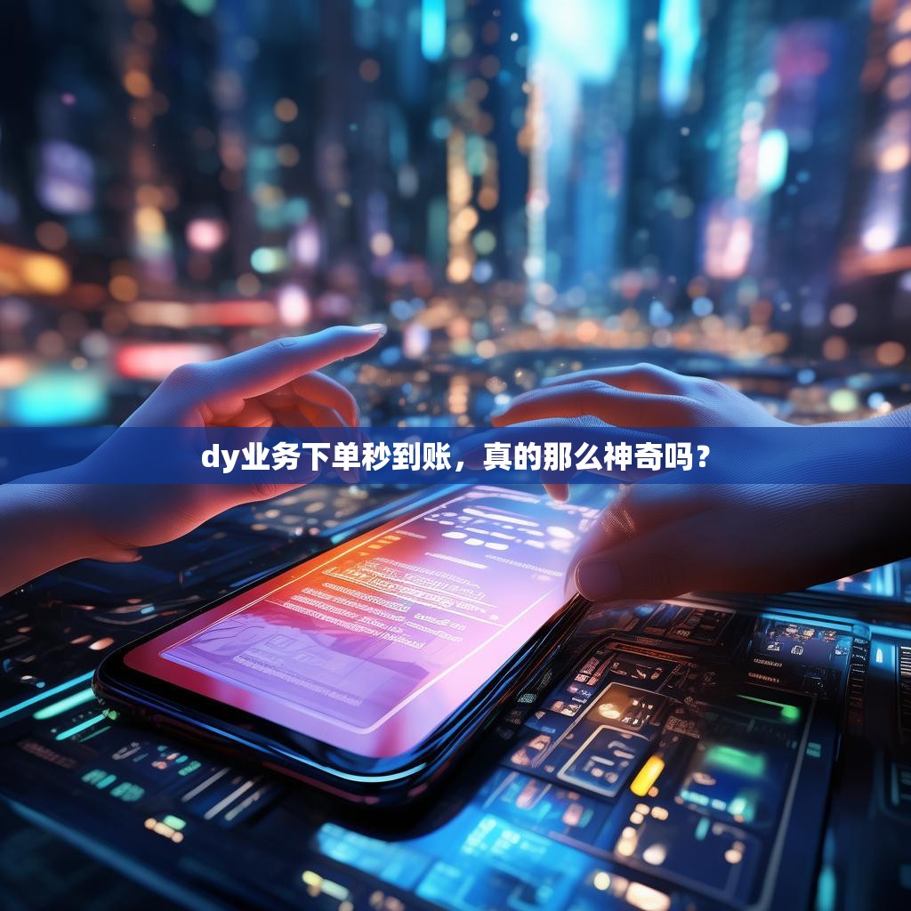 dy业务下单秒到账，真的那么神奇吗？
