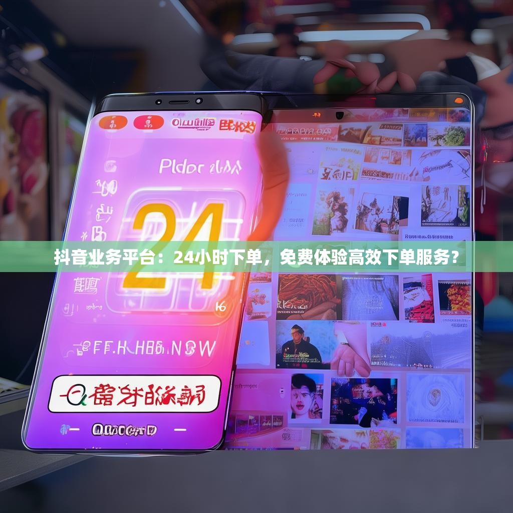 抖音业务平台：24小时下单，免费体验高效下单服务？