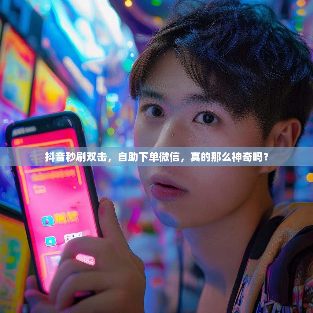 抖音秒刷双击，自助下单微信，真的那么神奇吗？