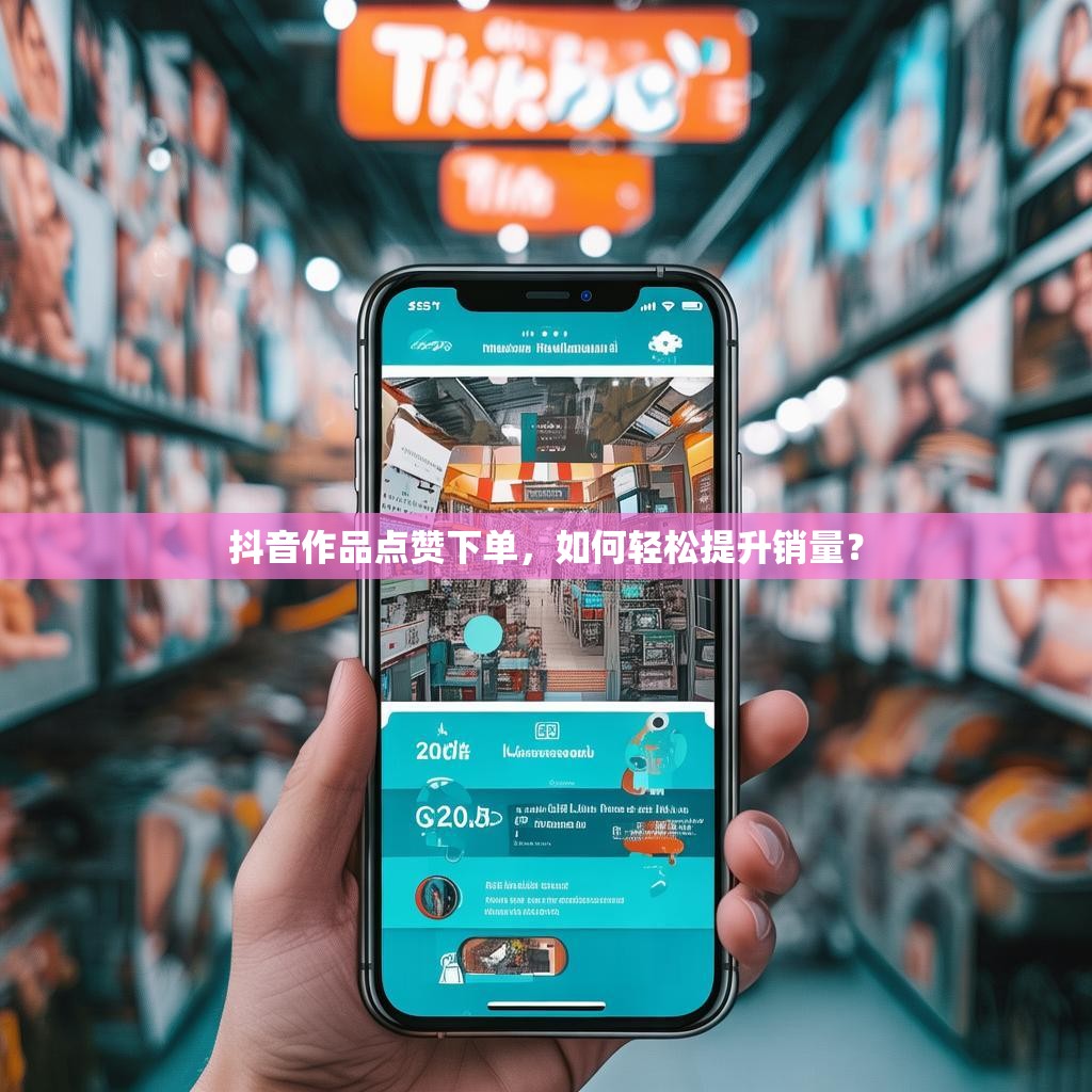 抖音作品点赞下单，如何轻松提升销量？
