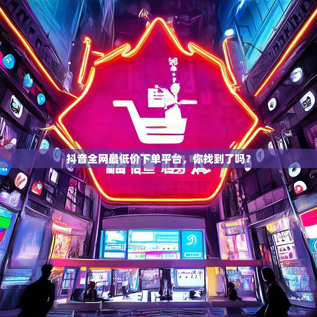 抖音全网最低价下单平台，你找到了吗？