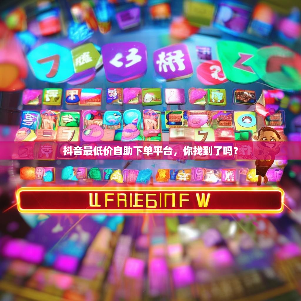 抖音最低价自助下单平台，你找到了吗？