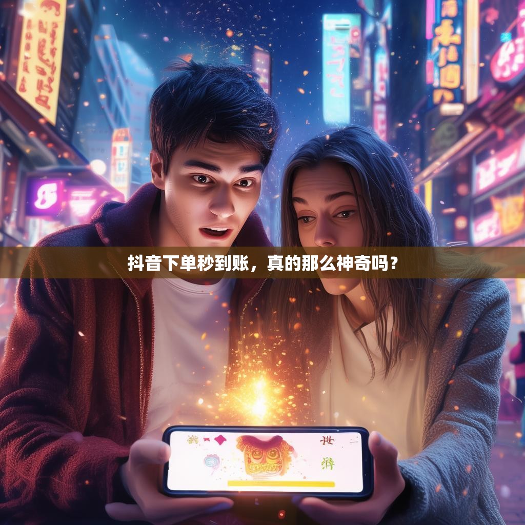 抖音下单秒到账，真的那么神奇吗？