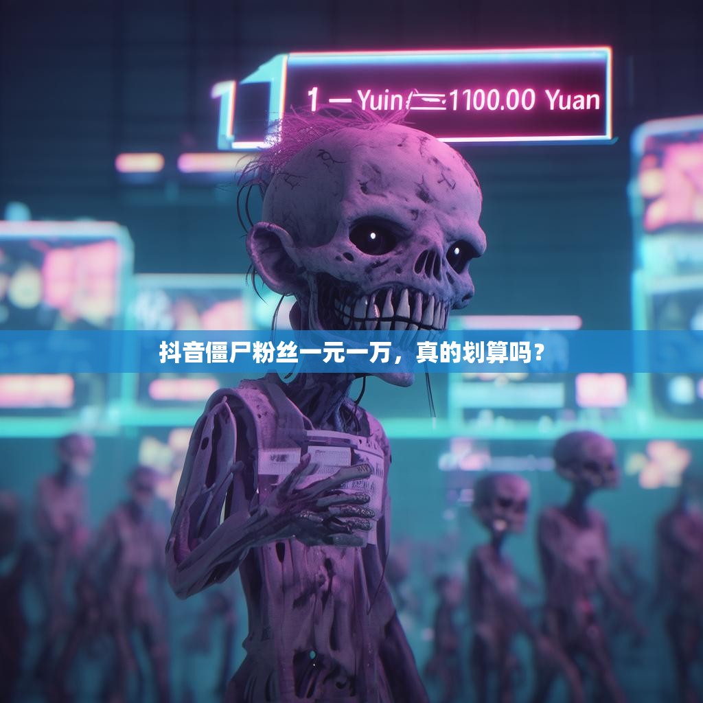 抖音僵尸粉丝一元一万，真的划算吗？