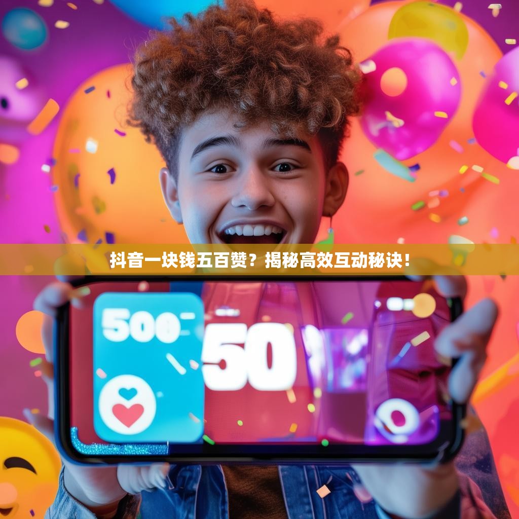 抖音一块钱五百赞？揭秘高效互动秘诀！