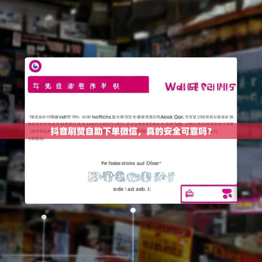 抖音刷赞自助下单微信，真的安全可靠吗？