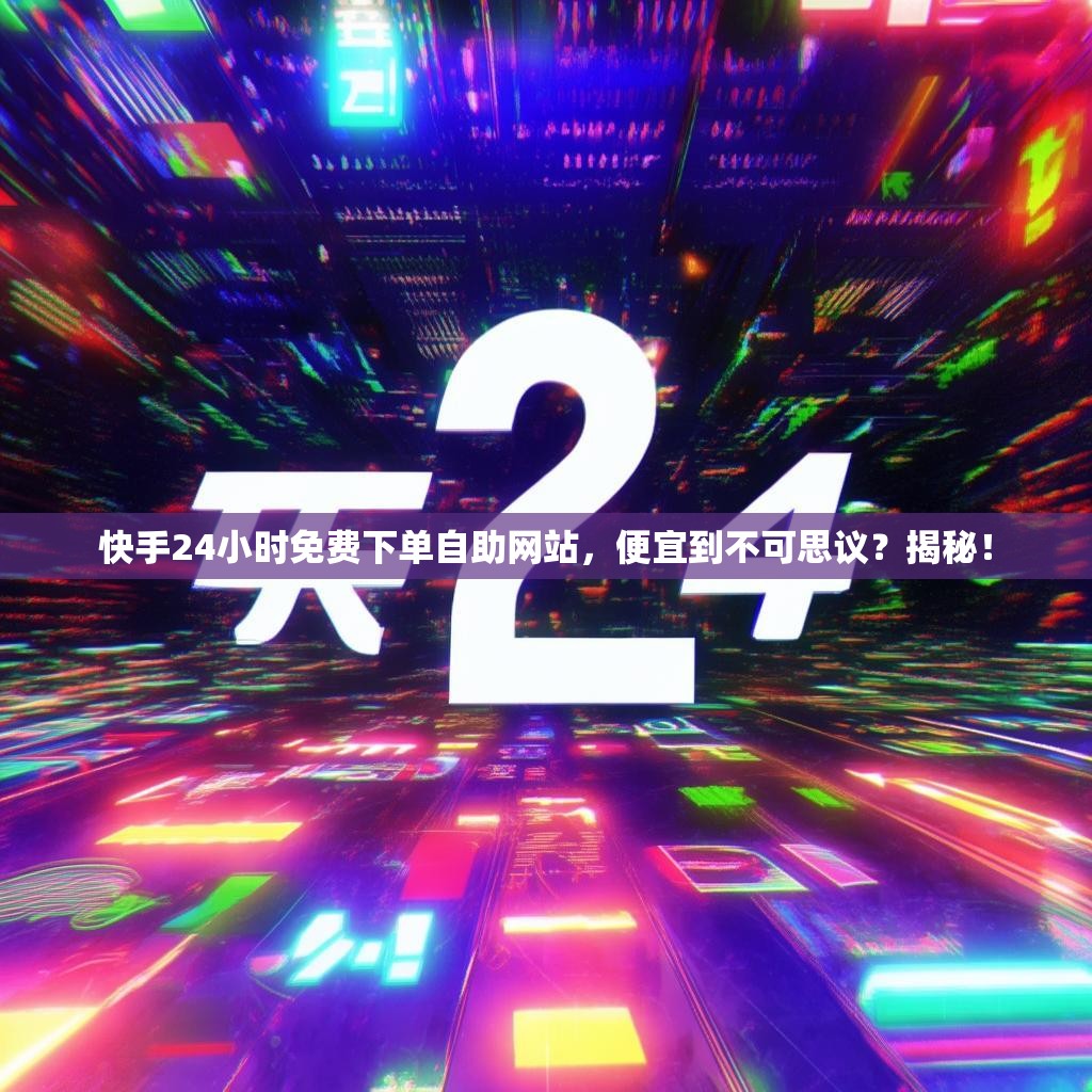 快手24小时免费下单自助网站，便宜到不可思议？揭秘！