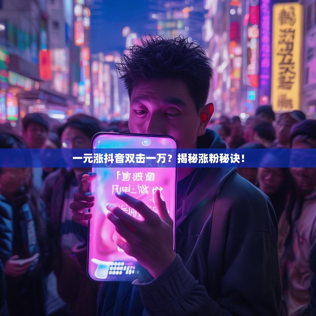 一元涨抖音双击一万？揭秘涨粉秘诀！