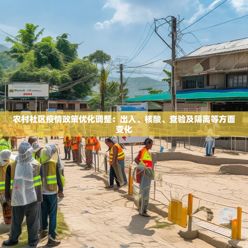 农村社区疫情政策优化调整：出入、核酸、查验及隔离等方面变化