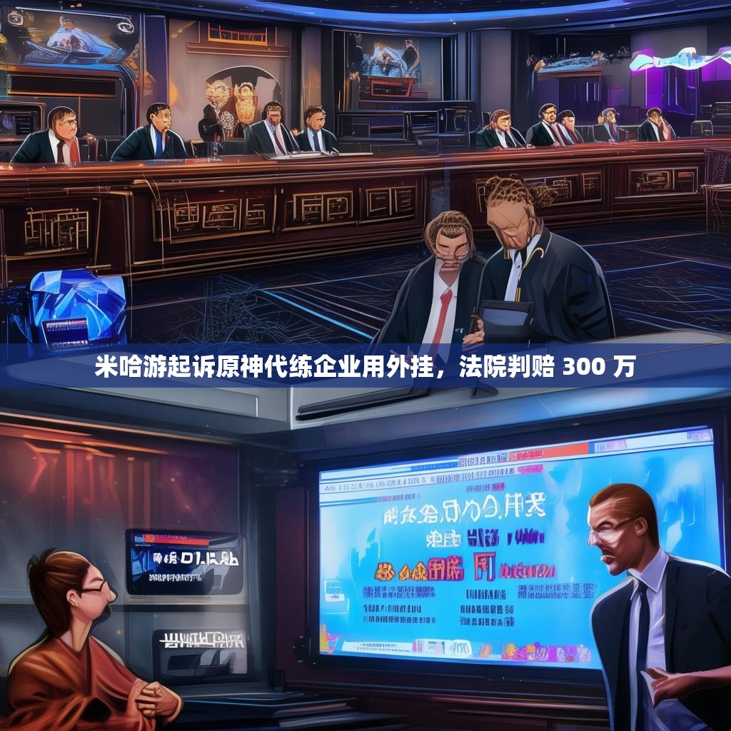 米哈游起诉原神代练企业用外挂，法院判赔 300 万
