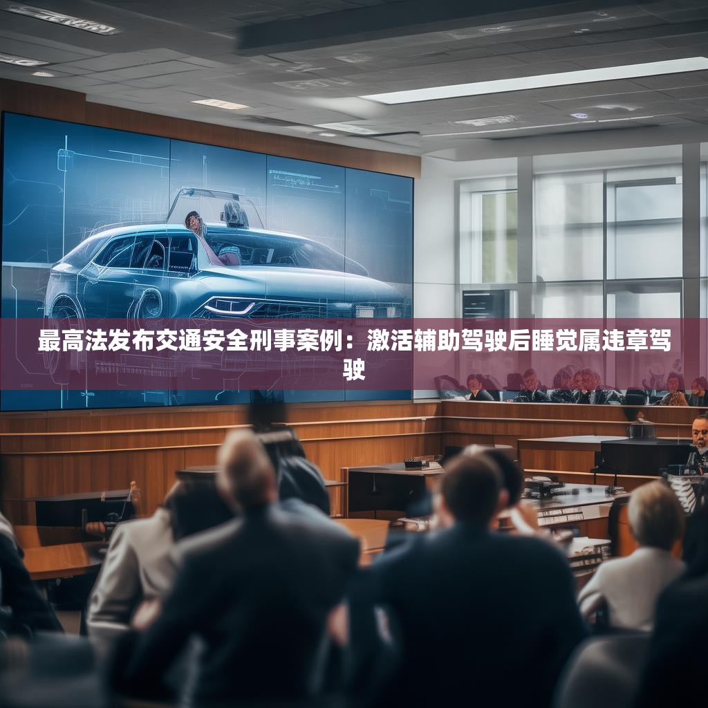 最高法发布交通安全刑事案例：激活辅助驾驶后睡觉属违章驾驶