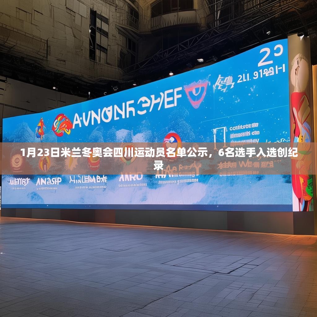 1月23日米兰冬奥会四川运动员名单公示，6名选手入选创纪录