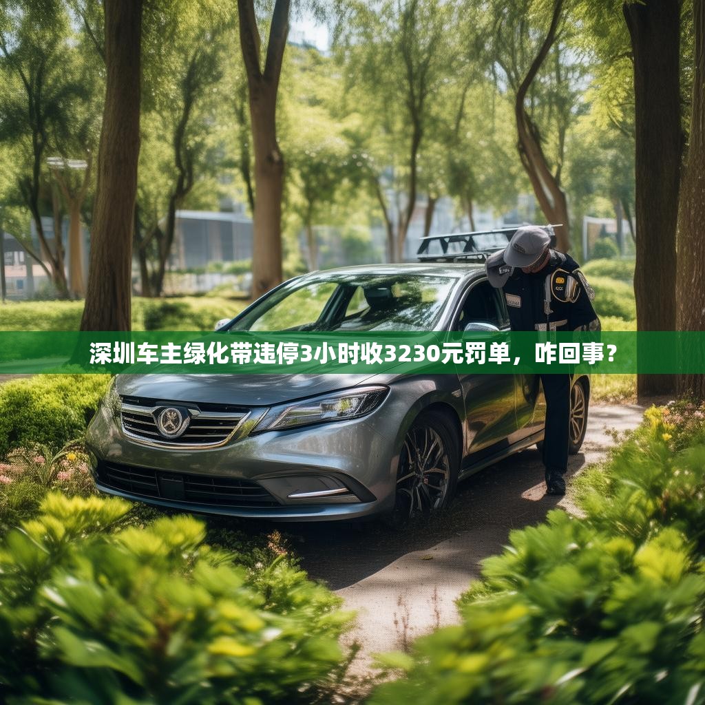 深圳车主绿化带违停3小时收3230元罚单，咋回事？