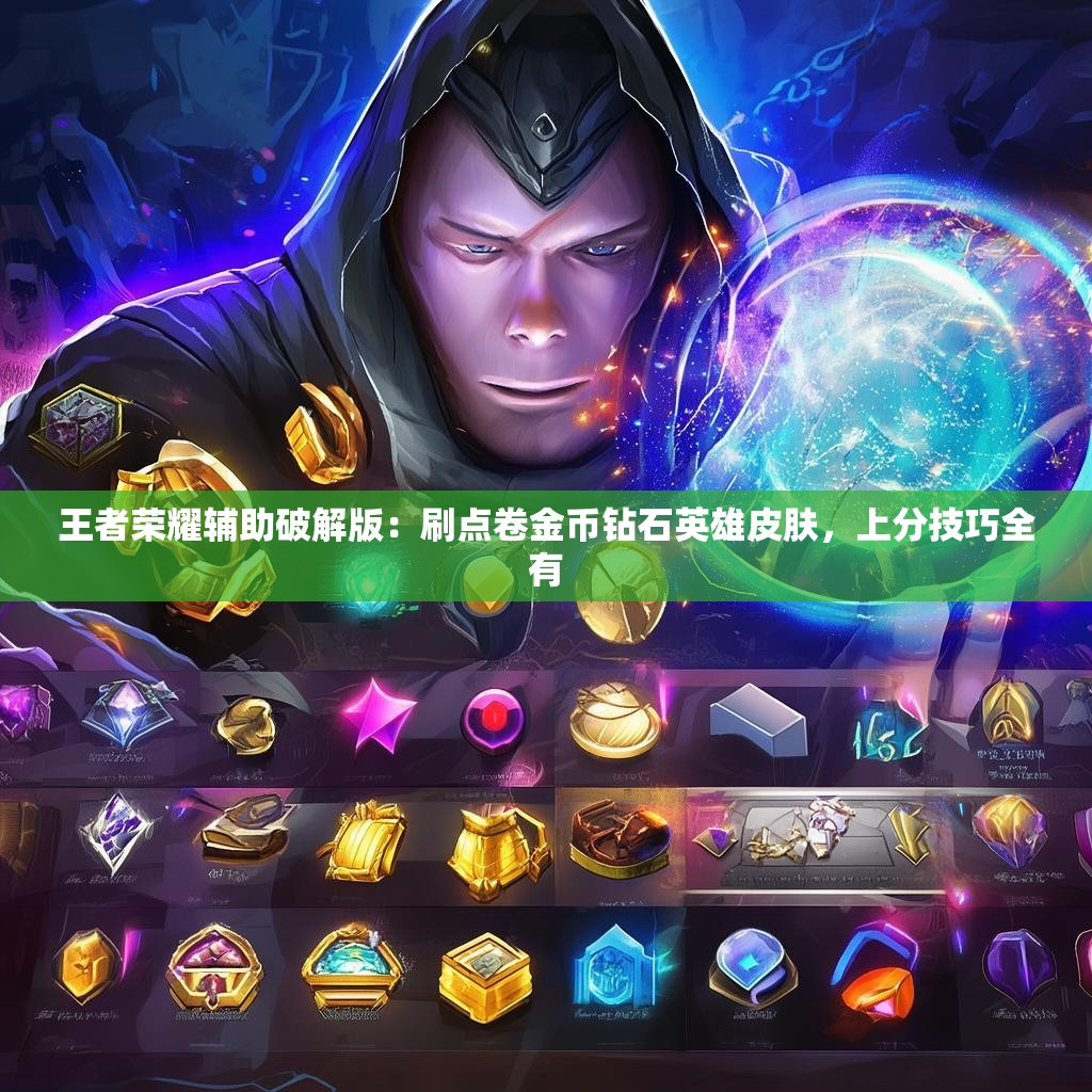王者荣耀辅助破解版：刷点卷金币钻石英雄皮肤，上分技巧全有