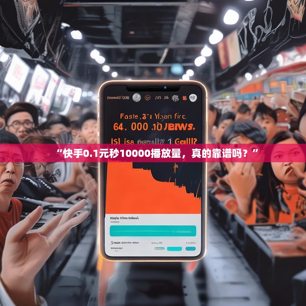 “快手0.1元秒10000播放量，真的靠谱吗？”