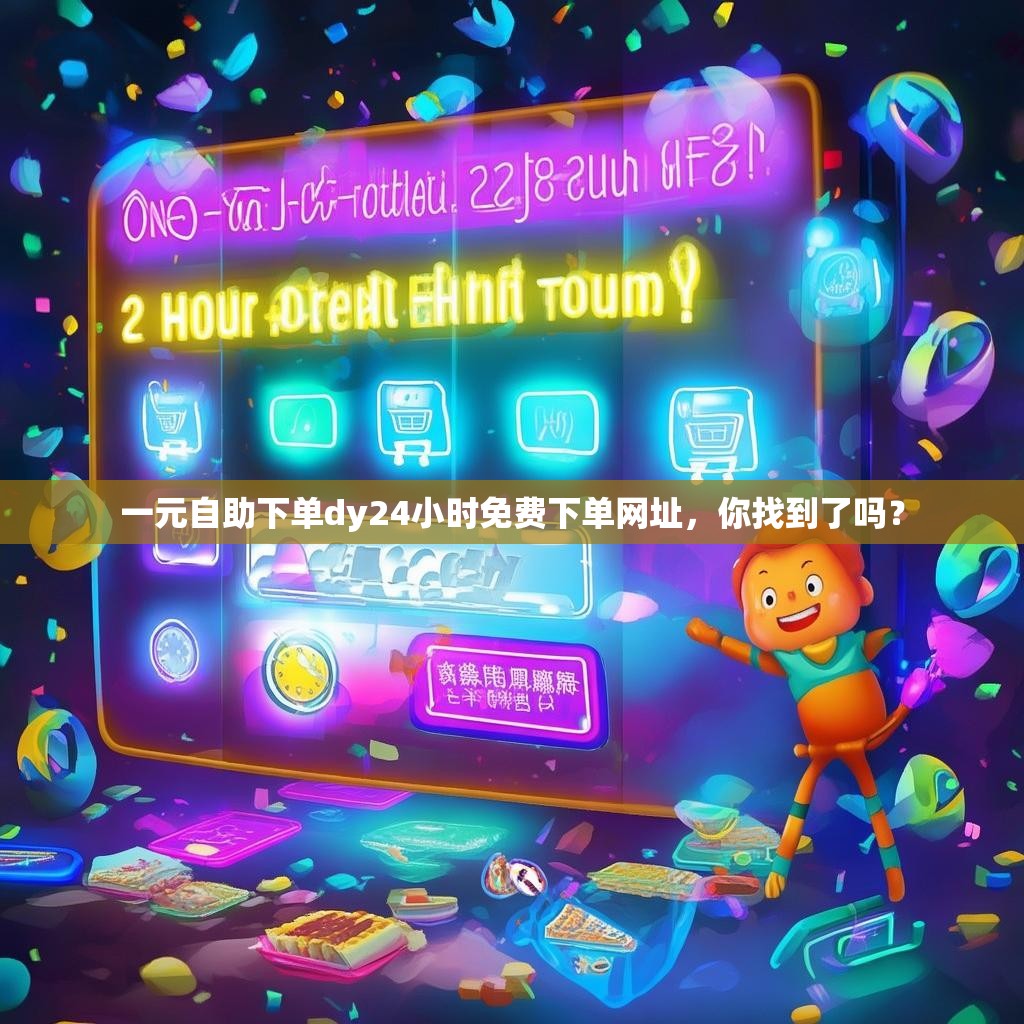 一元自助下单dy24小时免费下单网址，你找到了吗？