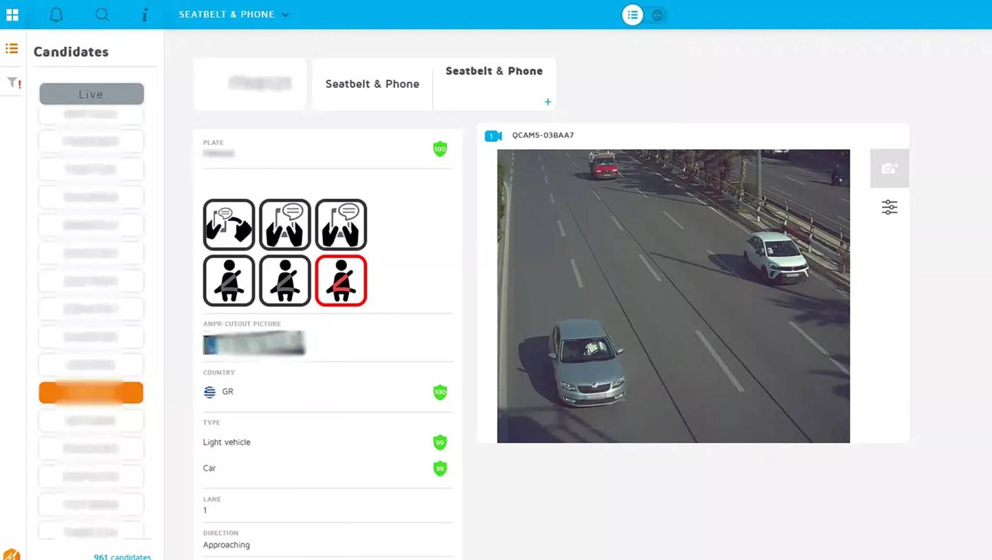 违章摄像头_希腊交通执法人工智能系统_人工智能摄像头抓拍违章驾驶