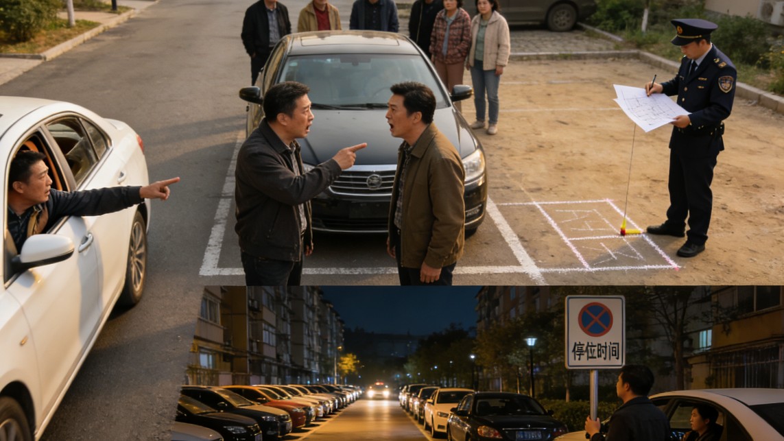 小区停车难_违章停车_破解停车困局